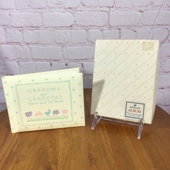 Vintage Hallmark Grandma and Grandpa Photo Album with Original Box - NWOT - Picture 1 of 8